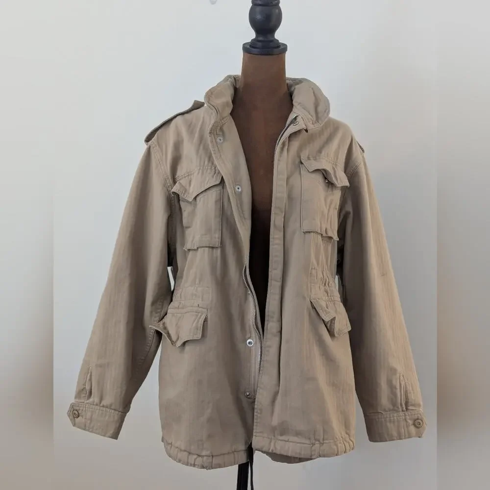 Vis A Vis Military Chore Utility Canvas Jacket, Sz 2 (S US)